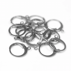 Round Lever Back Hoop - Stainless Steel