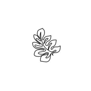 Polymer Clay Stamp - Leaf 2