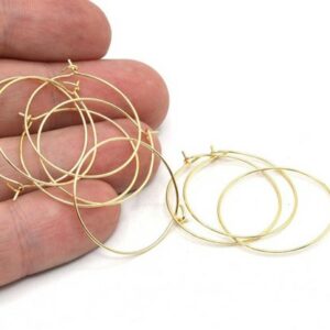 Gold Hoops 30mm