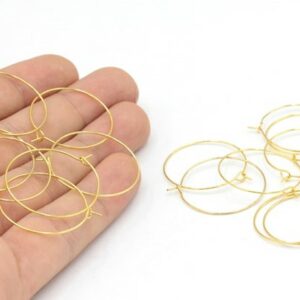 Yellow Gold 25mm Hoops