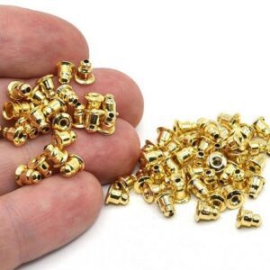 Gold Bullet Earring Stopper