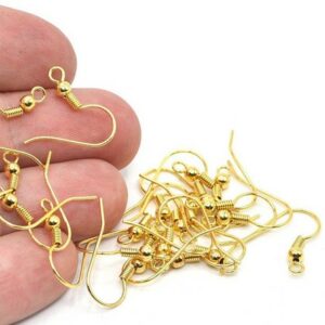 Yellow Gold Earring Hooks