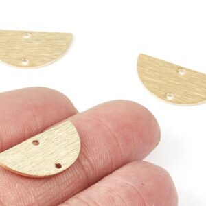 Semi Circle Connectors - Gold