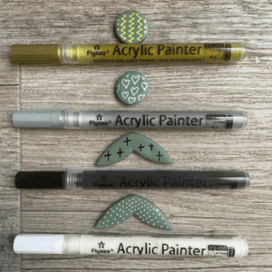 4pc Acrylic Paint Pen Set - 0.7mm tips