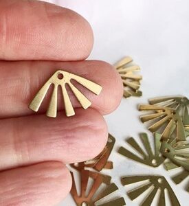 Sunray Pendant Connector - Gold