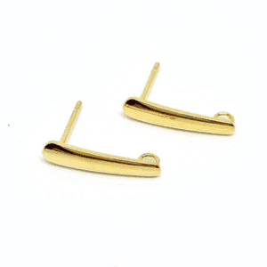 Tapered Rectangle Stud Connectors - Stainless Steel Gold