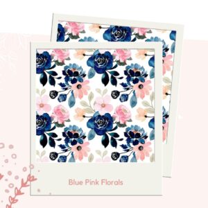 Blue Pink Florals