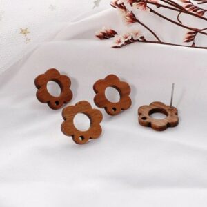 Flower Wooden Connector with Stainless Steel pin