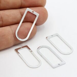 Open Bezel Door Frame Connector - Silver