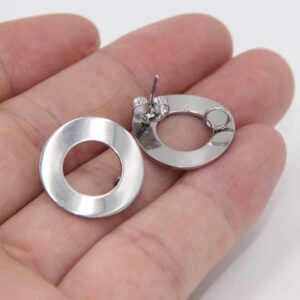 Donut Stud Connector - Stainless Steel