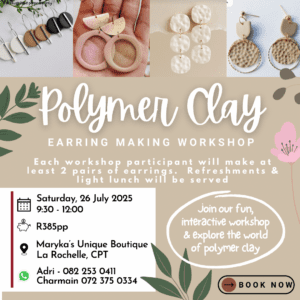 Polymer Clay Earring Workshop - 26/07/2025