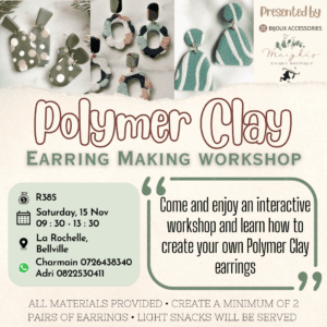 Polymer Clay Earring Workshop - 15/11/2025