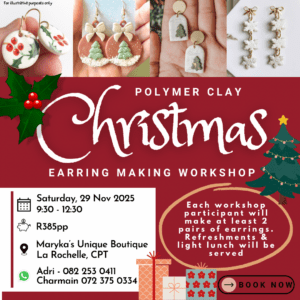 Polymer Clay Christmas Earring Workshop - 29/11/2025